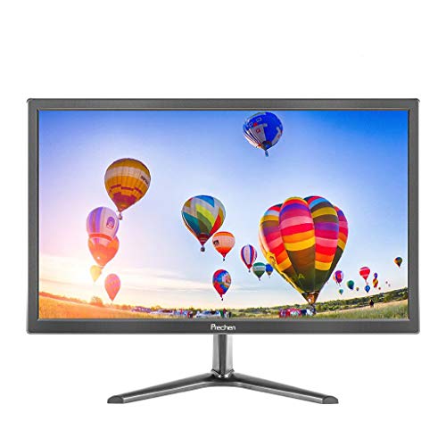 Prechen 19 Zoll PC Monitor, Monitor 1440 * 900 mit HDMI- und VGA-Schnittstellen, 60 Hz, Helligkeit 250 cd/m², 5 ms Reaktionszeit, Eingebaute Lautsprecher PC Bildschirm, Schwarz von Prechen