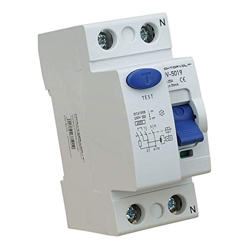 Fehlerstromschutzschalter 2P 25A 30mA Typ AC FI-Schalter RCCB RCD Schalter Doktorvolt 5026 von Preis-Zone