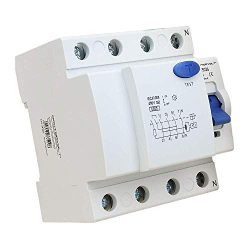 Fehlerstromschutzschalter 4P 40A 30mA Typ AC FI-Schalter RCCB RCD Schalter Doktorvolt 5026 von Preis-Zone