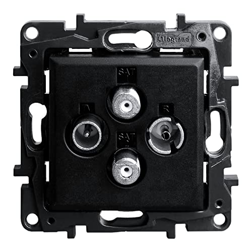 Steckdose TV-R-SAT-SAT schwarz 1,5 dB Niloe Step Unterputz Steckdose TV-R-SAT-SAT schwarz 1,5 dB Niloe Step Unterputz von Preis-Zone