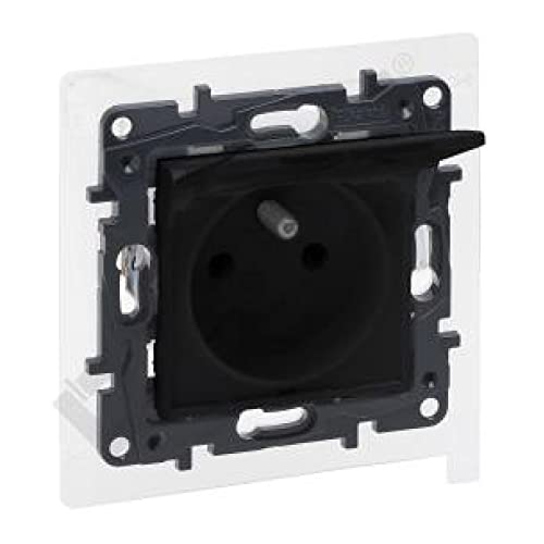 Steckdose mit Deckel 2P + E franz. System schwarz Niloe Step Unterputz Steckdose mit Deckel 2P + E franz. System schwarz Niloe Step Unterputz von Preis-Zone