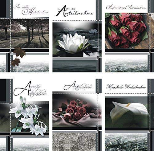100 Trauerkarten mit Umschlag 81-3110, Trauerkarte, Beileidskarte von Preisjubel