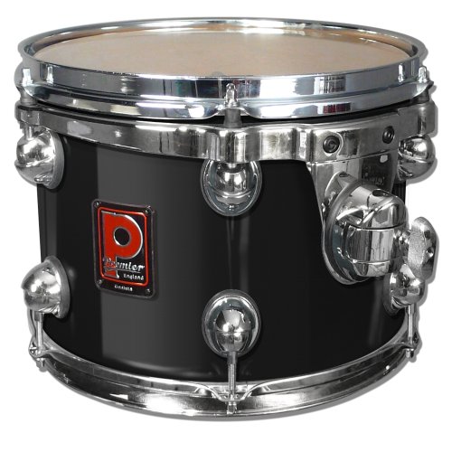 Premier Drums Genista Serie 43200BXL 1-teilig Birke 10x8 Zoll Quick Tom, Schlagzeug Set (Solid Black Lacquer) von Premier Drums