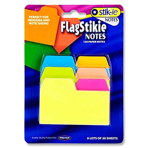 Premier Stationery W2117482 Stik-ie Notes Index und Notizstift, Neonfarben von Premier Stationery