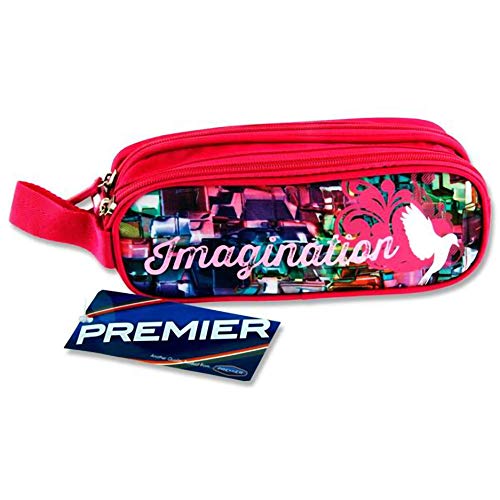 Premier Stationery c5615952 Imagination Design Campus 2 Pocket Oval Stifteetui mit Reißverschluss von Premier Stationery