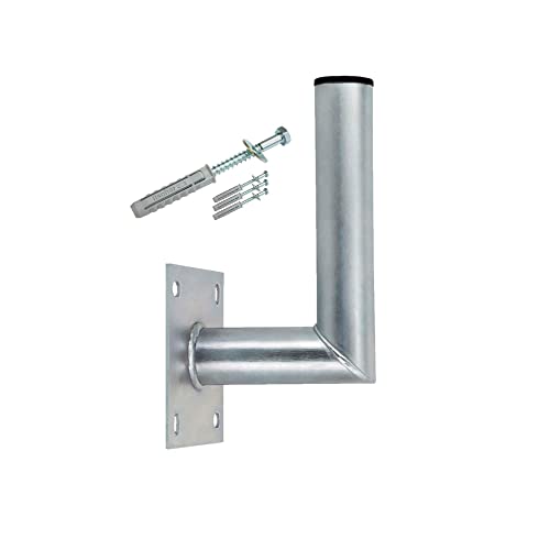 Premium X 10-15cm Wandhalter Stahl Ø 48mm Winkel Wand-Halterung für Satelliten-Antenne SAT-Schüssel Schrauben Fischer Dübel Premium X 10-15cm Wandhalter Stahl Ø 48mm Winkel Wand-Halterung für Satelliten-Antenne SAT-Schüssel Schrauben Fischer Dübel von Premium X