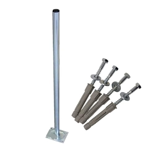 Premium X 100cm Ø 38mm Standfuß Stahl Antennen-Mast Rohr-Ständer Mastfuß Flachdach-Halterung für Satellitenschüssel SAT-Spiegel inkl. Boden-Montage Schraubensatz Premium X 100cm Ø 38mm Standfuß Stahl Antennen-Mast Rohr-Ständer Mastfuß Flachdach-Halterung für Satellitenschüssel SAT-Spiegel inkl. Boden-Montage Schraubensatz von Premium X