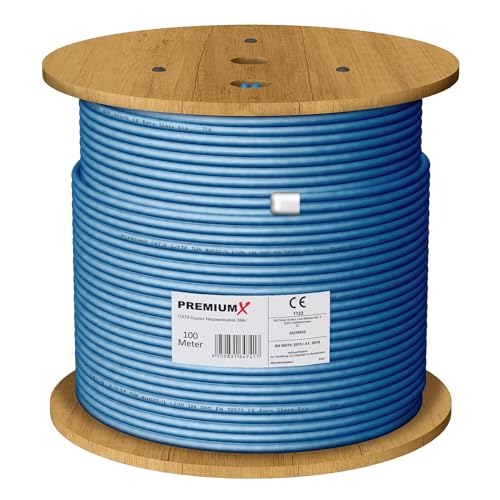 Premium X 100m CAT 8 Netzwerkkabel Duplex LAN-Kabel Ethernet Datenkabel S/FTP PiMF PoE Cca Cat8 Installationskabel von Premium X