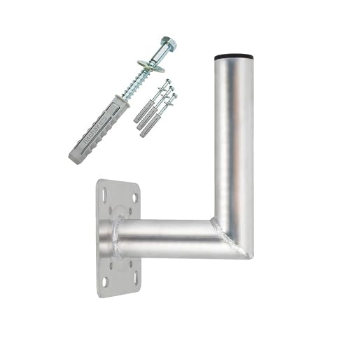 PremiumX 15cm Wandhalter Aluminium SAT Halterung für Satellitenschüssel inkl. Schraubensatz mit Dübel von Premium X
