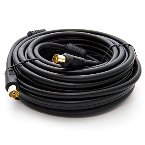 Premium X 30m BASIC-LINE TV Antennenkabel IEC-Anschlusskabel Koaxial-Kabel mit Mantelstromfilter HDTV 4K - Schwarz Premium X 30m BASIC-LINE TV Antennenkabel IEC-Anschlusskabel Koaxial-Kabel mit Mantelstromfilter HDTV 4K - Schwarz von Premium X