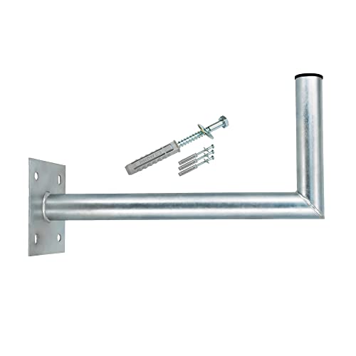 Premium X 45-50 cm Wandhalter Stahl verzinkt SAT Antenne Wandhalterung Wand Montage Halter Wandabstand 45-50 cm + Fischer Schraubensatz für Wand Montage Premium X 45-50 cm Wandhalter Stahl verzinkt SAT Antenne Wandhalterung Wand Montage Halter Wandabstand 45-50 cm + Fischer Schraubensatz für Wand Montage von Premium X
