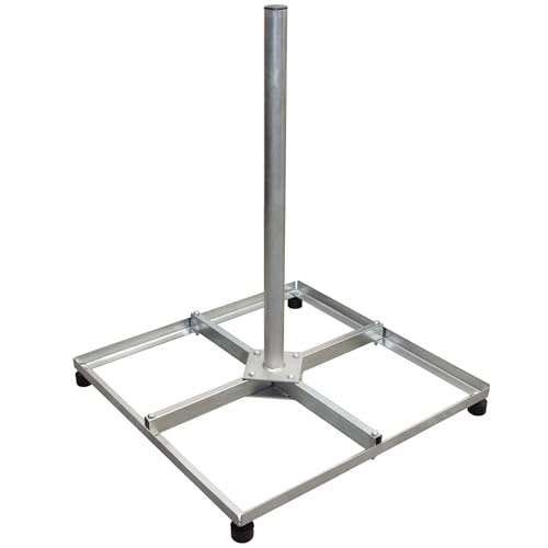 Premium X Balkonständer 4X 30x30cm Stahl Holland mit Mast/Sat Flachdachständer Halterung für Satelliten-Schüssel Premium X Balkonständer 4X 30x30cm Stahl Holland mit Mast/Sat Flachdachständer Halterung für Satelliten-Schüssel von Premium X