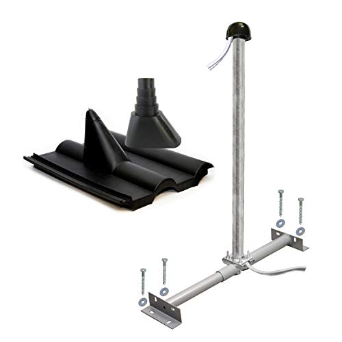 Premium X Basic Dachsparrenhalter-Montageset 100cm Mast Sparrenhalter für Satellitenschüssel Satelliten-Antenne SAT Premium X Basic Dachsparrenhalter-Montageset 100cm Mast Sparrenhalter für Satellitenschüssel Satelliten-Antenne SAT von Premium X