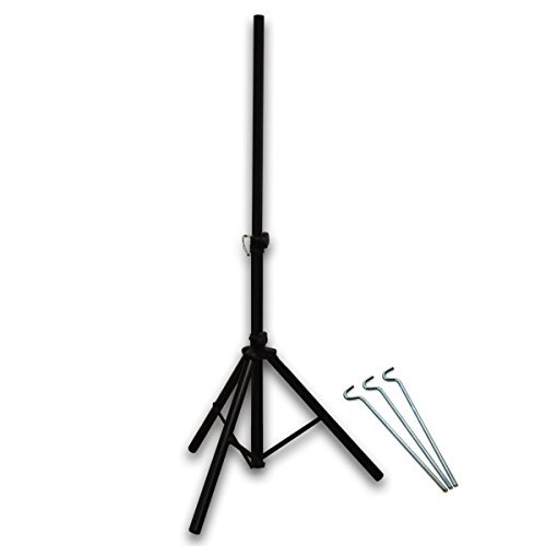 Premium X Basic Dreibein Stativ 120cm Ø 35mm Aluminium SAT-Ständer Halterung für Satellitenschüssel Camping Tripod schwarz von Premium X