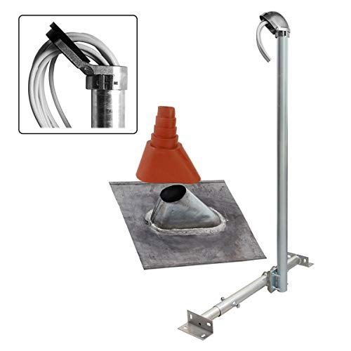 Premium X Basic X120-48 SAT TV Dachsparrenhalter 120cm Mast Dach-Sparrenhalterung Satelliten-Antenne Satellitenschüssel | Dachdurchgang Tülle rot | Kabeldurchführung ALU-Mastkappe Premium X Basic X120-48 SAT TV Dachsparrenhalter 120cm Mast Dach-Sparrenhalterung Satelliten-Antenne Satellitenschüssel | Dachdurchgang Tülle rot | Kabeldurchführung ALU-Mastkappe von Premium X