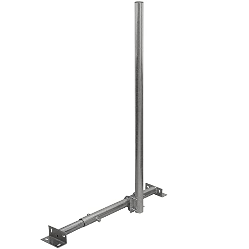 Premium X Basic X120-48F SAT TV Dachsparrenhalter 120cm Mast 48mm Stahl voll feuerverzinkt Dachsparren-Halter für Satellitenantenne Satellitenschüssel mit Kabeldurchführung Premium X Basic X120-48F SAT TV Dachsparrenhalter 120cm Mast 48mm Stahl voll feuerverzinkt Dachsparren-Halter für Satellitenantenne Satellitenschüssel mit Kabeldurchführung von Premium X