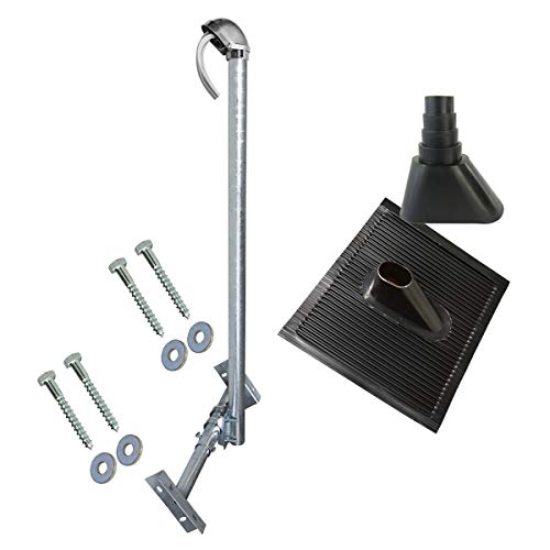 Premium X Basic X120-48F SAT TV Dachsparrenhalter feuerverzinkt 120cm Mast Sparrenhalter für Satellitenschüssel DVB-S2 + UKW LTE-Antenne | Kabeldurchführung Dach Montageset Premium X Basic X120-48F SAT TV Dachsparrenhalter feuerverzinkt 120cm Mast Sparrenhalter für Satellitenschüssel DVB-S2 + UKW LTE-Antenne | Kabeldurchführung Dach Montageset von Premium X