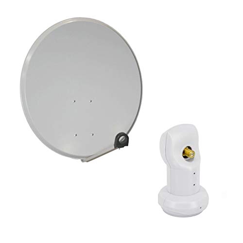 Premium X Camping Sat Anlage 45cm Hellgrau Digital Satelliten-Schüssel Spiegel Antenne Universal Single LNB FullHD 4K Premium X Camping Sat Anlage 45cm Hellgrau Digital Satelliten-Schüssel Spiegel Antenne Universal Single LNB FullHD 4K von Premium X