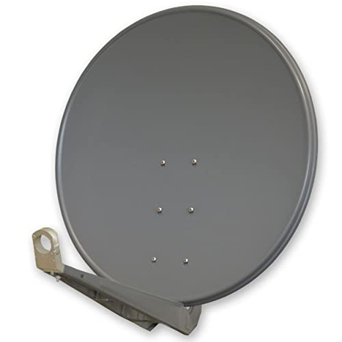 Premium X DELUXE100 Satellitenschüssel 100cm Sat Schüssel aus Aluminium in Anthrazit Offset Satelliten-Antenne FullHD 4K UltraHD von Premium X