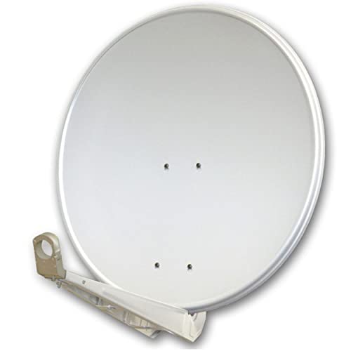 PremiumX DELUXE80 Satellitenschüssel 80 cm Sat Schüssel aus Aluminium in Hellgrau Offset Satelliten-Antenne FullHD 4K UltraHD PremiumX DELUXE80 Satellitenschüssel 80 cm Sat Schüssel aus Aluminium in Hellgrau Offset Satelliten-Antenne FullHD 4K UltraHD von Premium X