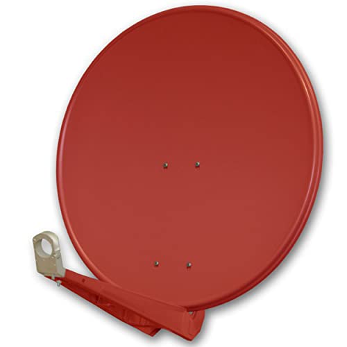 Premium X DELUXE80 Satellitenschüssel 80cm Sat Schüssel aus Aluminium in Ziegelrot Offset Satelliten Antenne FullHD 4K UltraHD Premium X DELUXE80 Satellitenschüssel 80cm Sat Schüssel aus Aluminium in Ziegelrot Offset Satelliten Antenne FullHD 4K UltraHD von Premium X