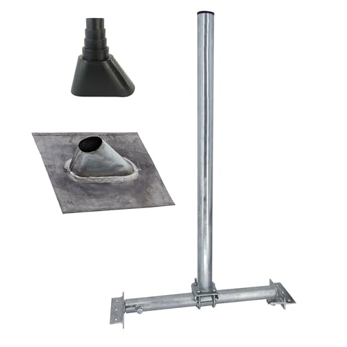 Premium X Dachsparrenhalter SOLID X85-48 galvanisch verzinkt SAT Antenne Dach Halterung BLEI Dachziegel Manschette Premium X Dachsparrenhalter SOLID X85-48 galvanisch verzinkt SAT Antenne Dach Halterung BLEI Dachziegel Manschette von Premium X