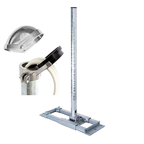 Premium X Deluxe X130-48 Dachsparrenhalter 130 cm Mast Ø 48 mm SAT Dach-Sparren-Halterung inkl. ALU-Mastkappe mit Kabel-Durchführung Premium X Deluxe X130-48 Dachsparrenhalter 130 cm Mast Ø 48 mm SAT Dach-Sparren-Halterung inkl. ALU-Mastkappe mit Kabel-Durchführung von Premium X