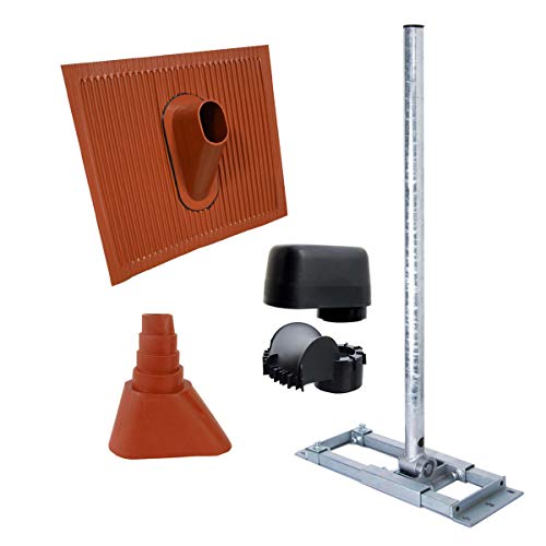Premium X Deluxe X130-48 Dachsparrenhalter 130 cm Mast Sparren-Halterung für Sat-Antenne Satelliten-Schüssel ALU-Dach-Abdeckung Gummitülle rot Kunststoff Mast-Kappe Premium X Deluxe X130-48 Dachsparrenhalter 130 cm Mast Sparren-Halterung für Sat-Antenne Satelliten-Schüssel ALU-Dach-Abdeckung Gummitülle rot Kunststoff Mast-Kappe von Premium X