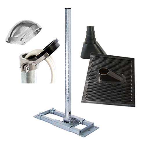 Premium X Deluxe X130-48 SAT Dachsparrenhalter 130cm Mast 48mm Sparren-Halterung mit Kabeldurchführung für Satelliten-Antenne Satellitenschüssel inkl. Dach-Abdeckung Set schwarz Premium X Deluxe X130-48 SAT Dachsparrenhalter 130cm Mast 48mm Sparren-Halterung mit Kabeldurchführung für Satelliten-Antenne Satellitenschüssel inkl. Dach-Abdeckung Set schwarz von Premium X