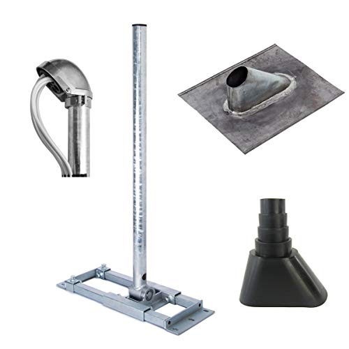 Premium X Deluxe X90-48 Dachsparrenhalter 90cm Mast SAT Sparren Dach-Halterung Blei Dach-Abdeckung Manschette schwarz ALU Mastkappe Premium X Deluxe X90-48 Dachsparrenhalter 90cm Mast SAT Sparren Dach-Halterung Blei Dach-Abdeckung Manschette schwarz ALU Mastkappe von Premium X