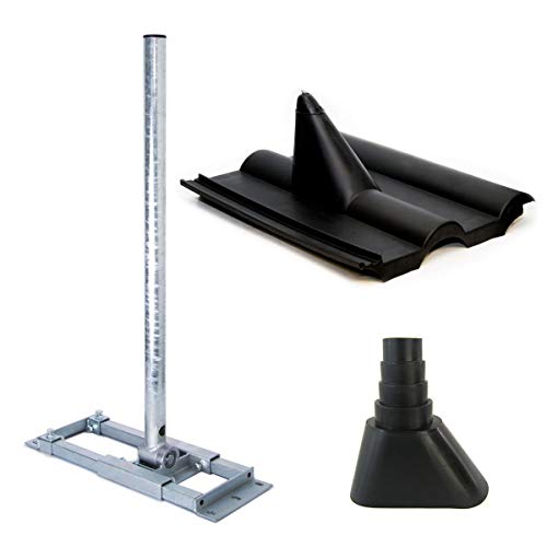 Premium X Deluxe X90-48 Dachsparrenhalter 90cm Mast Sparrenhalter SAT Dach-Halterung Dachabdeckung Frankfurt schwarz Dach-Ziegel Manschette Premium X Deluxe X90-48 Dachsparrenhalter 90cm Mast Sparrenhalter SAT Dach-Halterung Dachabdeckung Frankfurt schwarz Dach-Ziegel Manschette von Premium X