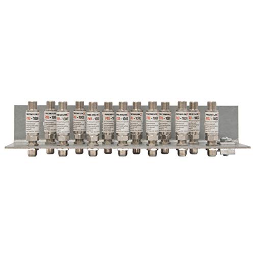 Premium X Erdungswinkel 13-Fach Erdungsschiene doppelreihig SAT Erdungsblock 13x F-Doppelbuchse 13x Überspannungsschutz Premium X Erdungswinkel 13-Fach Erdungsschiene doppelreihig SAT Erdungsblock 13x F-Doppelbuchse 13x Überspannungsschutz von Premium X