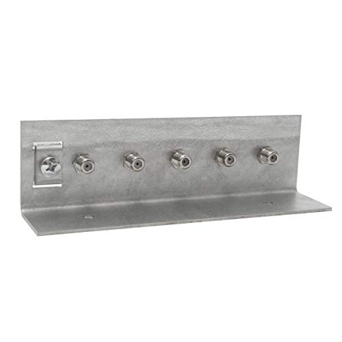 Premium X Erdungswinkel 5-Fach Erdungsschiene einreihig SAT Erdungsblock 5X F-Doppelbuchse von Premium X