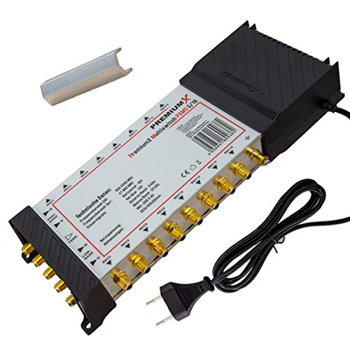 Premium X Multischalter Set 5/16 Multiswitch F-Montageschlüssel, Signalverteiler 1 SAT für 16 Teilnehmer Premium X Multischalter Set 5/16 Multiswitch F-Montageschlüssel, Signalverteiler 1 SAT für 16 Teilnehmer von Premium X