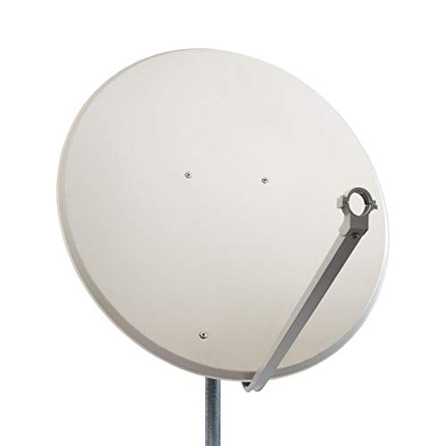 Premium X PXA100 Satellitenschüssel 100cm Aluminium Hellgrau Satellitenantenne SAT Spiegel mit LNB-Tragarm und Masthalterung von Premium X