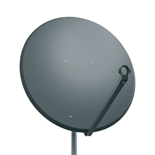 Premium X PXS100 Satellitenschüssel 100cm Stahl Anthrazit Satellitenantenne SAT Spiegel mit LNB-Tragarm und Masthalterung von Premium X