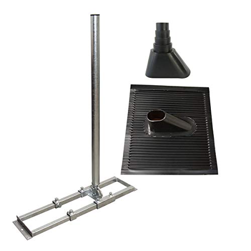 Premium X Profi X100-48F SAT Dachsparrenhalter 100 cm Mast 48 mm Stahl voll feuerverzinkt Sparren-Halterung für Satelliten-Antenne Satellitenschüssel mit ALU Dachabdeckung Manschette schwarz Premium X Profi X100-48F SAT Dachsparrenhalter 100 cm Mast 48 mm Stahl voll feuerverzinkt Sparren-Halterung für Satelliten-Antenne Satellitenschüssel mit ALU Dachabdeckung Manschette schwarz von Premium X