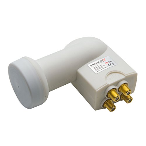 Premium X Quattro LNB Digital SAT für Mehrteilnehmer Multischalterbetrieb Satelliten Empfangskopf 0,1dB DVB-S2 HDTV 4K 8K Premium X Quattro LNB Digital SAT für Mehrteilnehmer Multischalterbetrieb Satelliten Empfangskopf 0,1dB DVB-S2 HDTV 4K 8K von Premium X