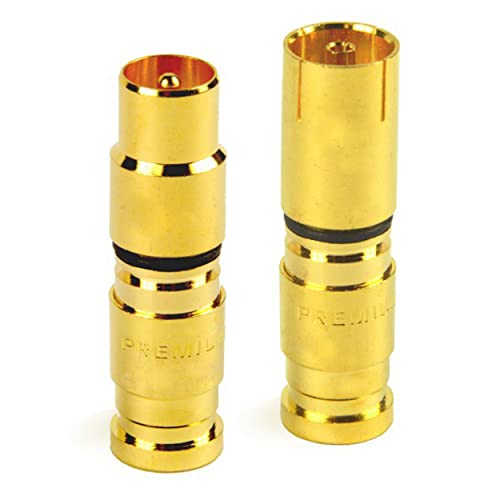 PremiumX 100x Kompressionsstecker 50x Buchse weiblich (TV-GF1) + 50x Stecker männlich (TV-GM1) von Premium X