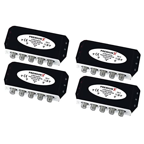 4X PremiumX PXD-41 DiSEqC Schalter 4/1 Umschalter 2.0 Switch Diseq C Wetterschutzgehäuse Satellitenweiche SAT TV Switch Verteiler Splitter 4X PremiumX PXD-41 DiSEqC Schalter 4/1 Umschalter 2.0 Switch Diseq C Wetterschutzgehäuse Satellitenweiche SAT TV Switch Verteiler Splitter von Premium X