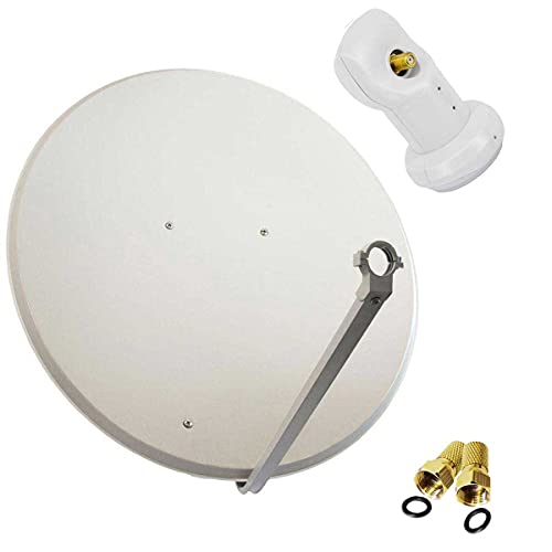 Premium X Satelliten-Komplettanlage 100cm Satellitenschüssel Stahl Offset Antenne Single LNB F-Stecker, SAT für 1 Teilnehmer Premium X Satelliten-Komplettanlage 100cm Satellitenschüssel Stahl Offset Antenne Single LNB F-Stecker, SAT für 1 Teilnehmer von Premium X