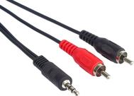 PREMIUMCORD Kabel Audio 3,5mm Klinke - 2x Cinch 10m (M/M, Stereo) (kjackcin10) von PremiumCord