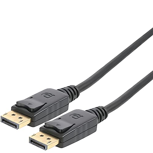 PremiumCord 16K DisplayPort 2.0 Kabel M/M 1,5 m, DisplayPort auf DisplayPort, 80Gbps, Video 16K@60Hz, 8K@120Hz, 4K@144Hz 2160p, HDCP 2.2, vergoldete Anschlüsse, schwarz von PremiumCord