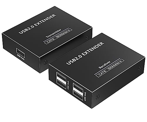 PremiumCord 4-Port USB 2.0 Extender über Cat5/5e/6 bis zu 150 m, 4 USB-Geräten, Metallgehäuse, Farbe Schwarz PremiumCord 4-Port USB 2.0 Extender über Cat5/5e/6 bis zu 150 m, 4 USB-Geräten, Metallgehäuse, Farbe Schwarz von PremiumCord