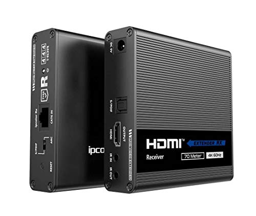 PremiumCord 4K HDMI Extender auf 70 m über Patchkabel Cat6 / Cat6A / Cat7, IR-Sender und -Empfänger, HDMI 2.0, ARC, Videoauflösung Ultra HD 4K @ 60Hz PremiumCord 4K HDMI Extender auf 70 m über Patchkabel Cat6 / Cat6A / Cat7, IR-Sender und -Empfänger, HDMI 2.0, ARC, Videoauflösung Ultra HD 4K @ 60Hz von PremiumCord
