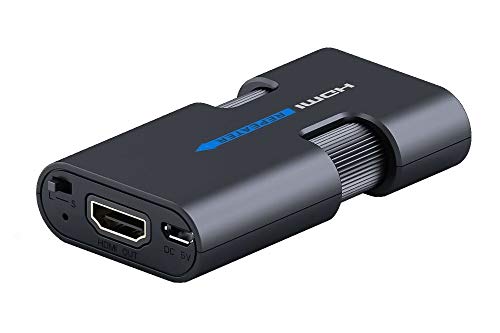 PremiumCord 4K HDMI Repeater bis zu 40m, HDMI 2.0, externe Hilfsstromversorgung, unterstützt Video 4Kx2K 2160p UHD, Full HD 1080p 60Hz, Farbe schwarz von PremiumCord