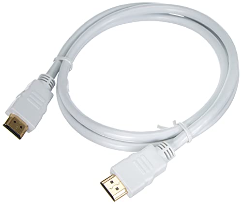 PremiumCord 4K High Speed HDMI + Ethernet Kabel 1 m, Kompatibel mit Video 4K 2160p, FULL HD 1080p, Deep Color, 3D, ARC, HDR, 3x geschirmt, 10,2Gbps, vergoldete Anschlüsse, weiß PremiumCord 4K High Speed HDMI + Ethernet Kabel 1 m, Kompatibel mit Video 4K 2160p, FULL HD 1080p, Deep Color, 3D, ARC, HDR, 3x geschirmt, 10,2Gbps, vergoldete Anschlüsse, weiß von PremiumCord