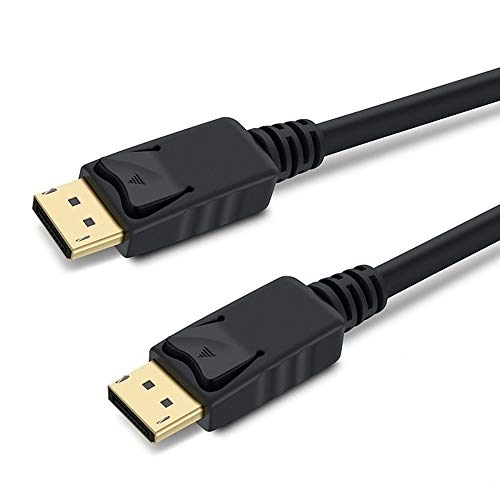 PremiumCord 8K DisplayPort 1.3/1.4 Kabel M/M 2 m, DisplayPort auf DisplayPort, 32,4Gbps, Video 8K@30Hz, 5K@60Hz, 4K@120Hz 2160p, HDCP 2.2, vergoldete Anschlüsse, schwarz, kport5-02 von PremiumCord