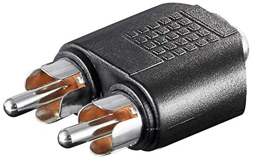 PremiumCord Adapter 1x Stereo-Klinke Buchse auf 2X Cinch Stecker PremiumCord Adapter 1x Stereo-Klinke Buchse auf 2X Cinch Stecker von PremiumCord
