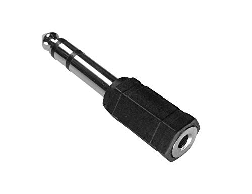 PremiumCord Adapter 6,3 mm Stereostecker auf 3,5 mm Stereobuchse, Stecker auf Buchse von PremiumCord